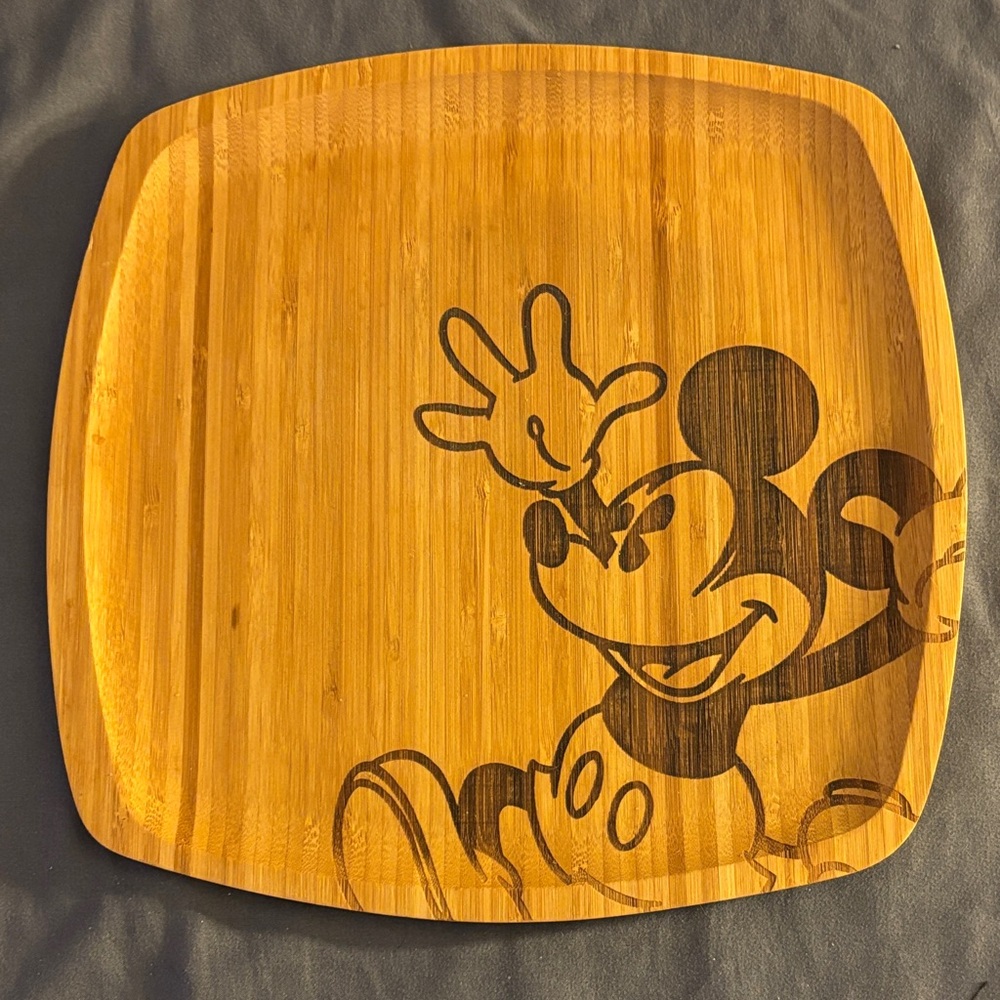Disney Mickey Mouse Bamboo Tray/Charger